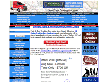 Tablet Screenshot of newtruckdrivingjobs.com